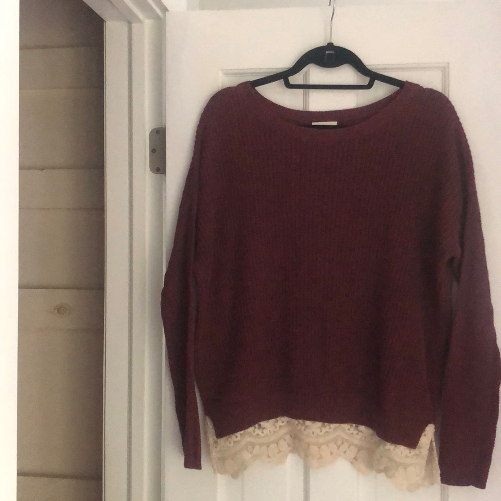 Urban Outfitters Lace Trim Sweater